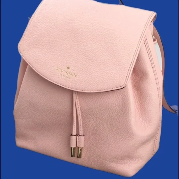 Kate Spade Pink Leather Backpack. Leather. Beautiful used backpack Every Girl Should Have A Cute Backpack. I Got Mine From Kate  main image 3